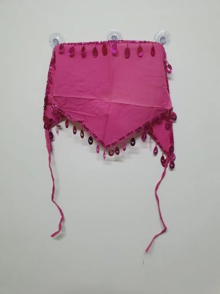 Set bikini marrone e verde + foulard rosa