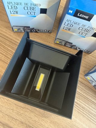 3 Apliques de Pared LED CUBE 12W CCT