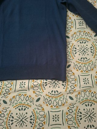 Maglioncino uomo misto cotone blu