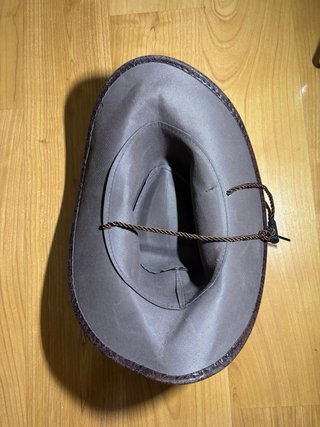 Sombreros estilo cowboy de cuero marrón (pack de 3