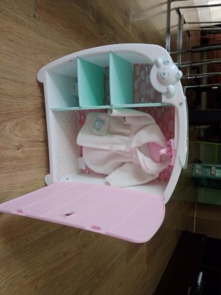 Armario Nenuco rosa con puerta