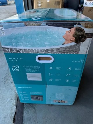 Lay-Z-Spa Vancouver 61x24 AirJet Plus Hinchable
