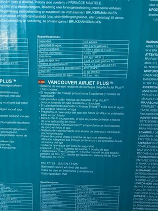 Lay-Z-Spa Vancouver 61x24 AirJet Plus Hinchable