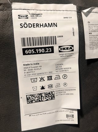 Fodera per divano Ikea Soderhamn