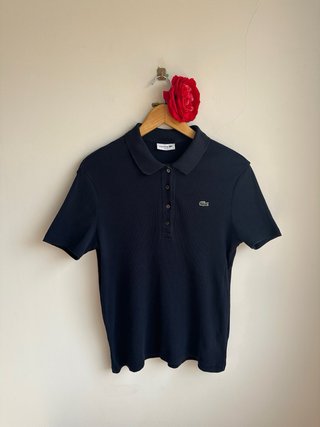 Polo Lacoste Negro Talla L