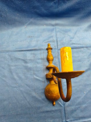 Aplique de parede vintage latão 21cm