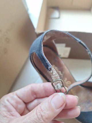 Sandalias Gaimo Esparto Cuña Negra y Beige