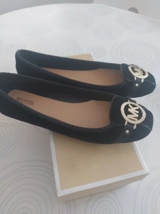 Manoletinas Michael Kors Terciopelo Negro Talla 39