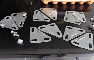 Lote de tornillos y tuercas de estanterías metal