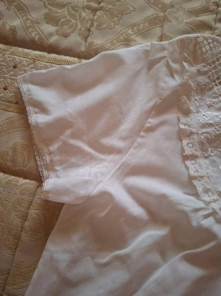 Camisón antiguo encaje y bordado