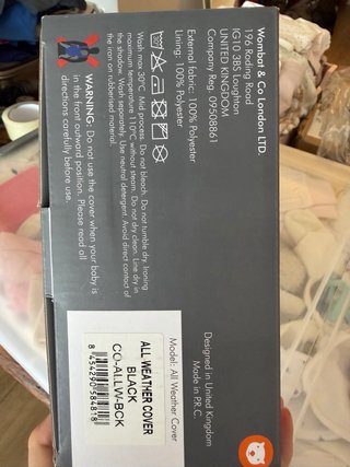 Funda portabebé para todo clima, frio y lluvia