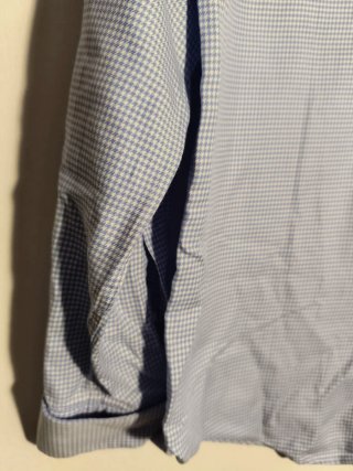 Camisa Easy Wear Azul Cuadros