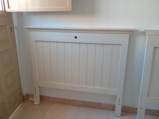 Cabecero cama individual madera blanco tengo dos