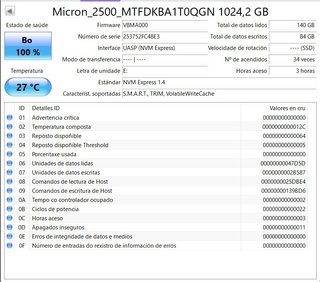 SSD NVMe 1TB M.2 Western Digital / Crucial