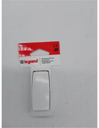 Legrand LEG97341 Interruptor conmutador superficie - 2300 W - 230 V - 10 A - Blanco