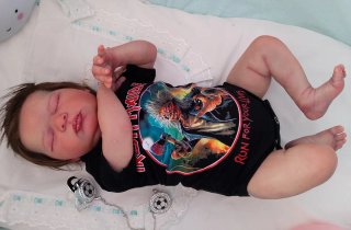 Bebé Reborn Hiperrealista, vinilo y cuerpo de tela