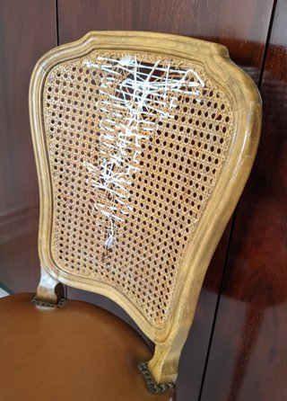Silla vintage estilo Luis XV para restaurar