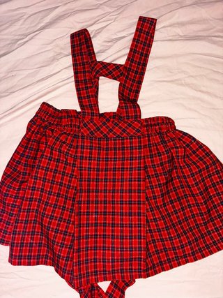 Falda de tirantes cuadros La Gacela Paterna
