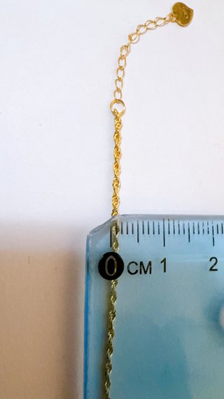 Collana Funetta degradè in oro giallo 18kt 750