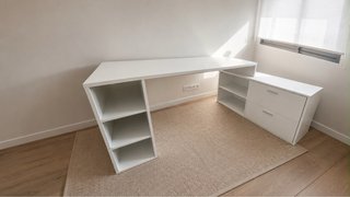 Escritorio Esquinero Blanco SKLUM