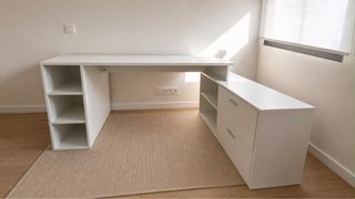 Escritorio Esquinero Blanco SKLUM