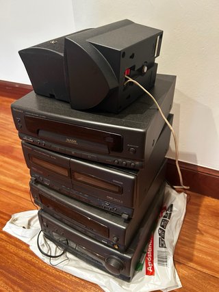 Equipo de música Technics negro