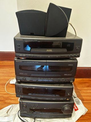 Equipo de música Technics negro