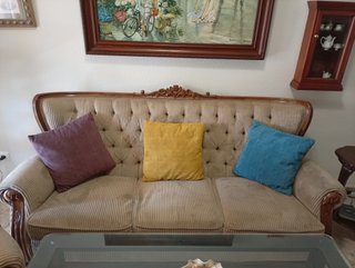 Tresillo madera haya
