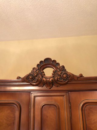 Dormitorio clásico nogal