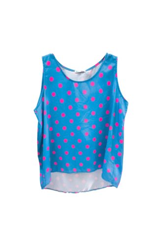 Blusa sin mangas con lunares