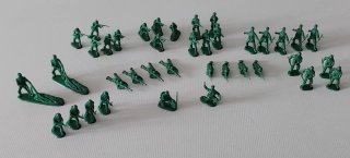 Soldatini di plastica verdi