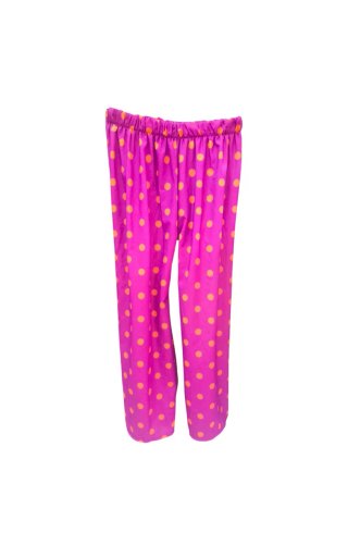 Pantalón estampado lunares rosa y naranja