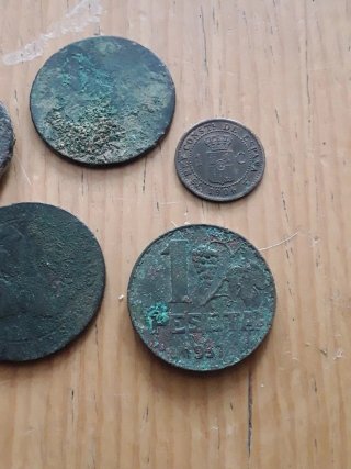 Lote monedas antiguas Guerra Civil Española
