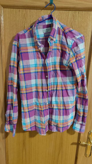 Camisa de lino cuadros Alvaro Moreno Talla S