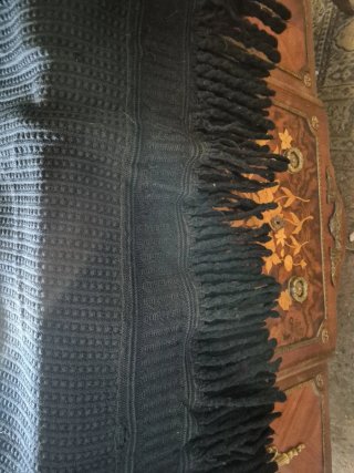 Toquilla negra indumentaria regional