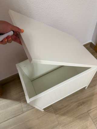 Baúl Almacenaje Banco Ikea Blanco