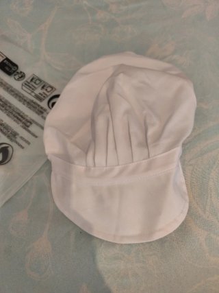 Gorro de cocina blanco