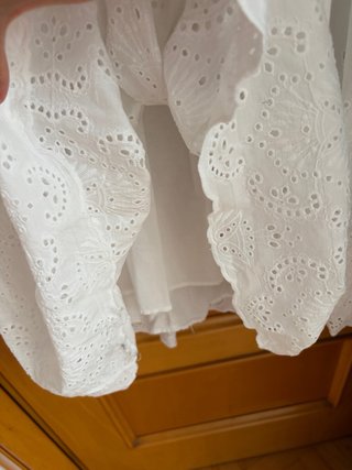 Vestido blanco Zara bordado