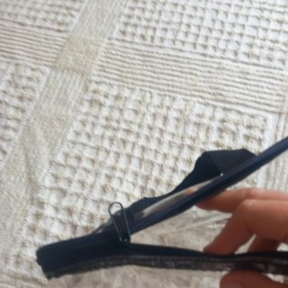 Neceser transparente con asas y cremallera