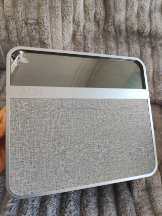 Proyector 4K AUN Gris y Plateado