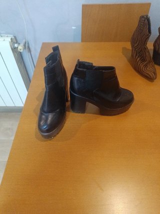 Botines negros tacón plataforma
