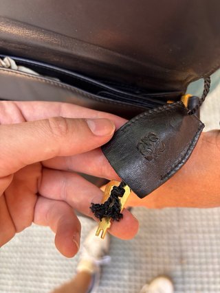 Bolso Loewe Piel Negro Vintage
