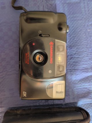 Cámara Samsung AF200 Analógica Negra