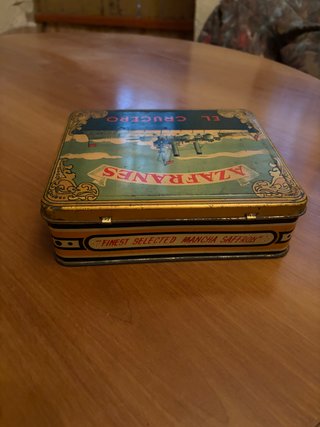 Caja Metálica El Crucero Azafranes - Vintage