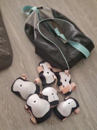 Protecciones patinaje y bolsa