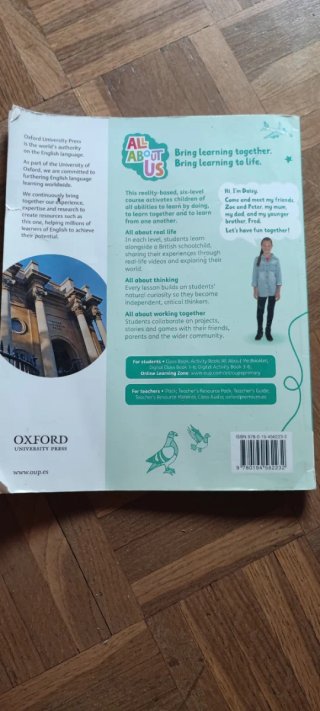 Libro allbout us de inglés de sexto de primaria