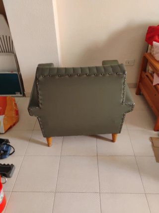 Sofá de cuero vintage años 70