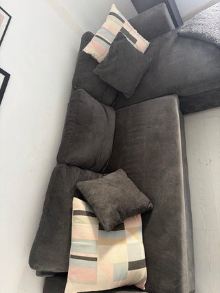 Sofá modular gris casi nuevo