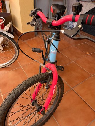 Bicicleta infantil Scott azul y rosa