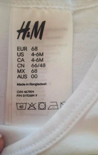 Tutina H&M bambino 3-6 mesi